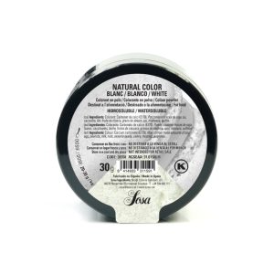 Naturaalne veeslahustuv valge SOSA pulbervärv. 30g
